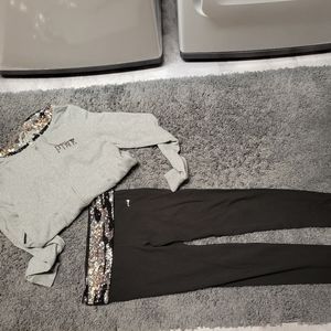 VS PINK camo legging set